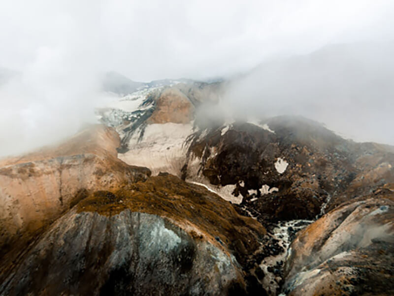 Фото гор на Камчатке сверху